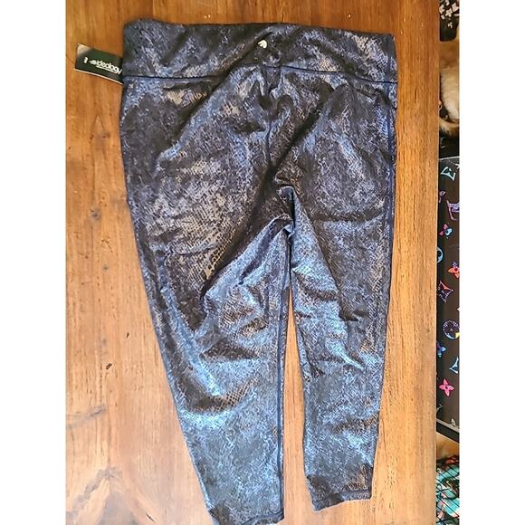 IDEOLOGY Women's Indigo Sea Animal Print High Waist Activewear Leggings Plus 3x - Picture 8 of 9